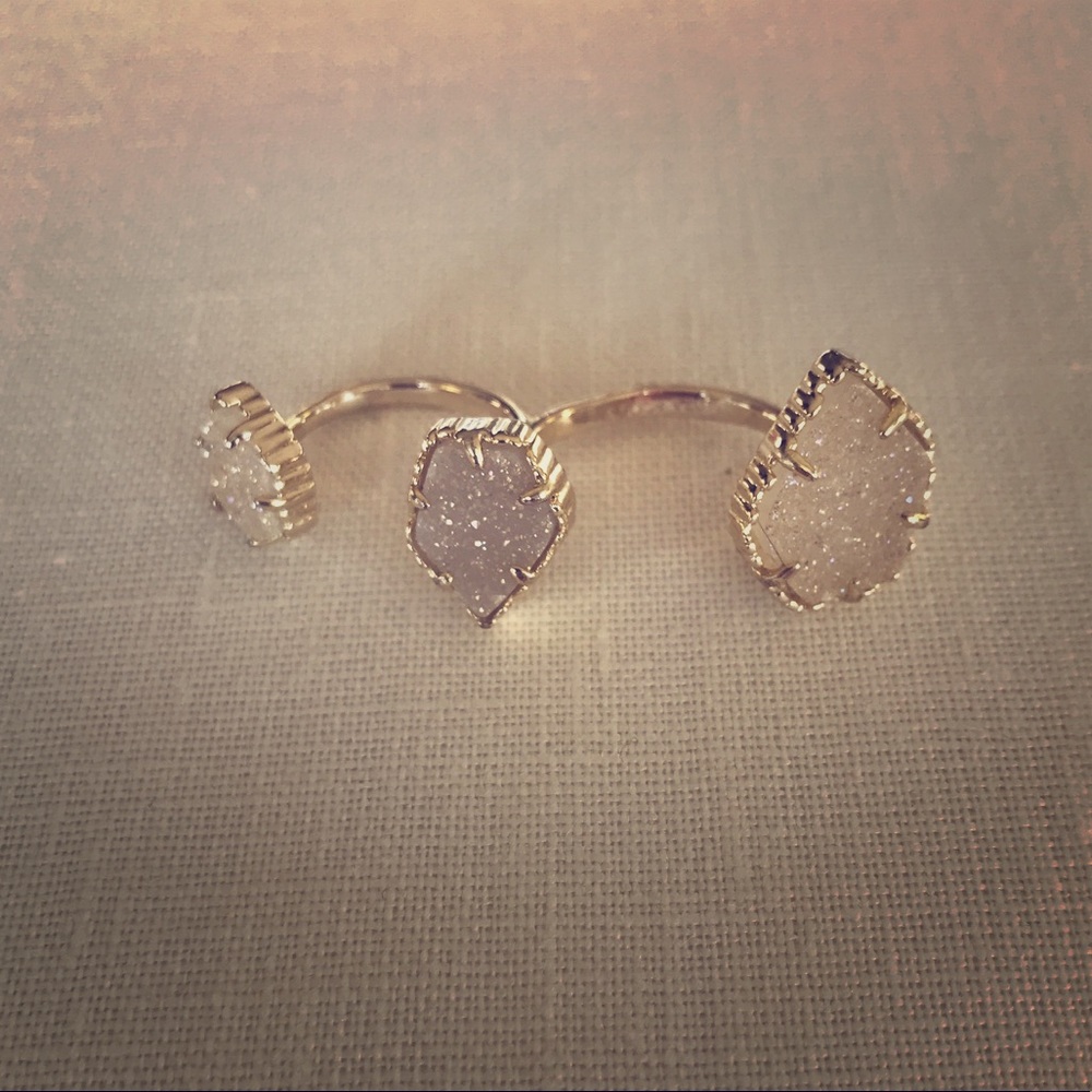 Naomi Double Ring in Metallic Gold!!!
